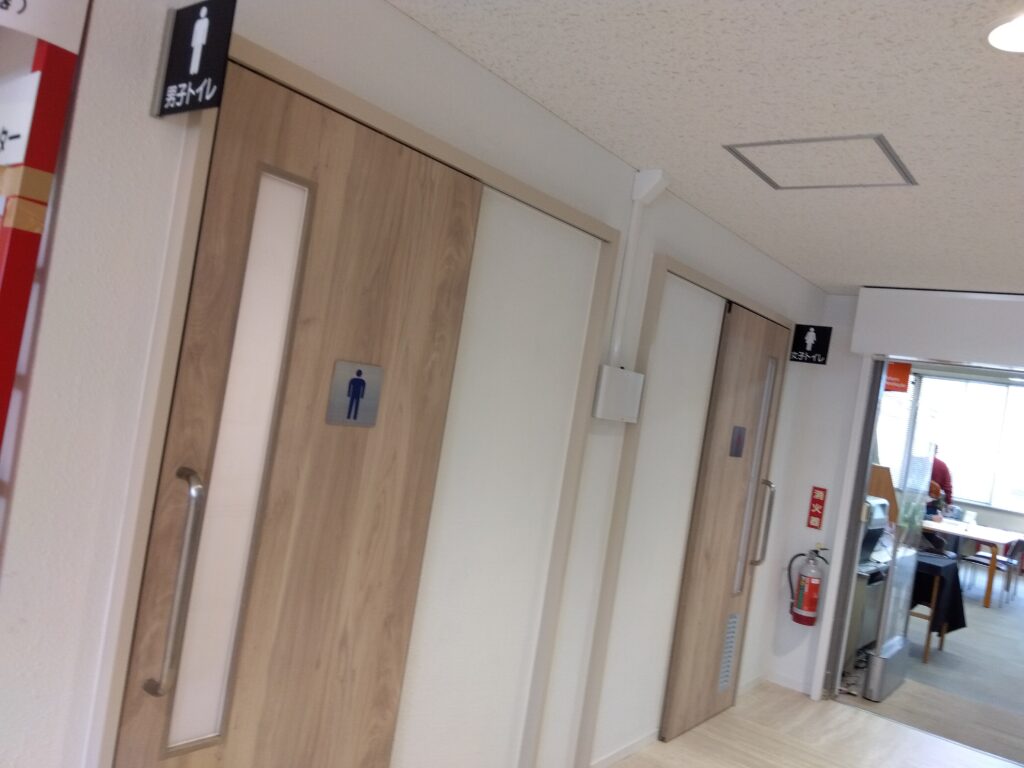 改装されたトイレ